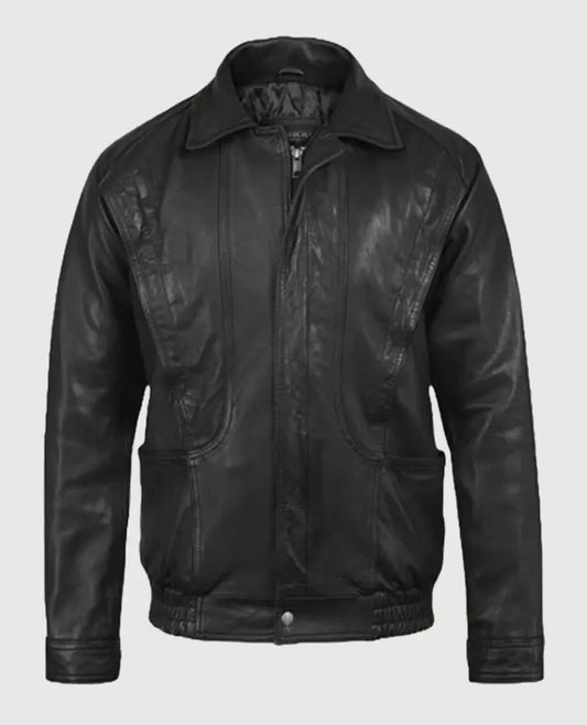 Mens Bomber Leather Vintage Jacket