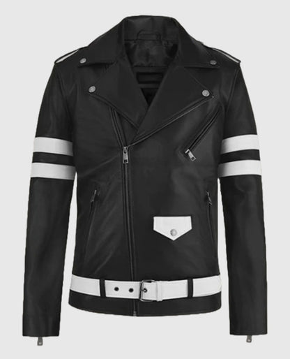 Men's Monza Biker Black Leather Jacket