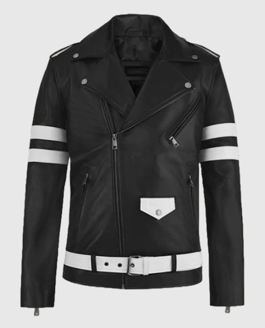 Men's Monza Biker Black Leather Jacket