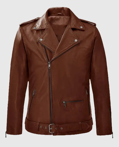 Men's Rutland Tan Riding Leather Jacket