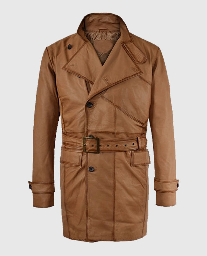 Mens Tan Burnished Royal Flying Coat