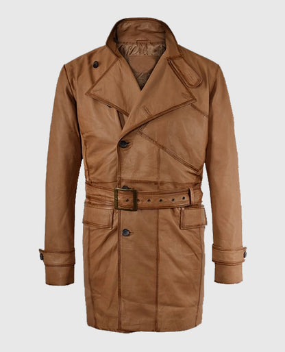 Mens Tan Burnished Royal Flying Coat