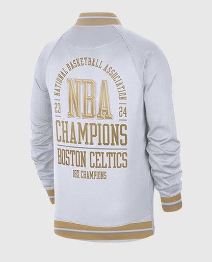 NBA Boston Celtics Trophy Ring Banner White/Gold Jacket