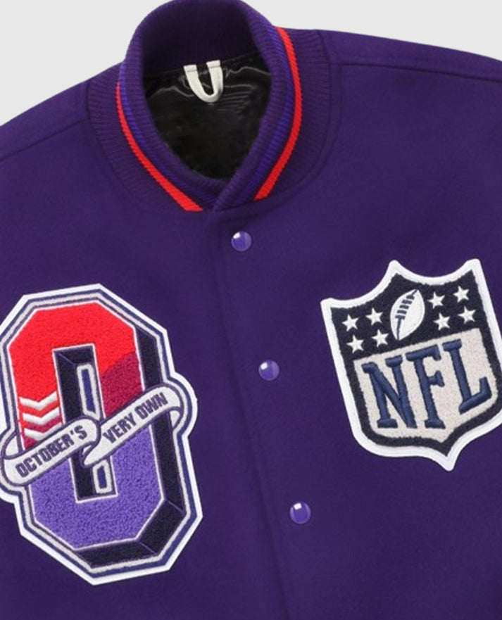 OVO x NFL Super Bowl LVIII Purple Jacket