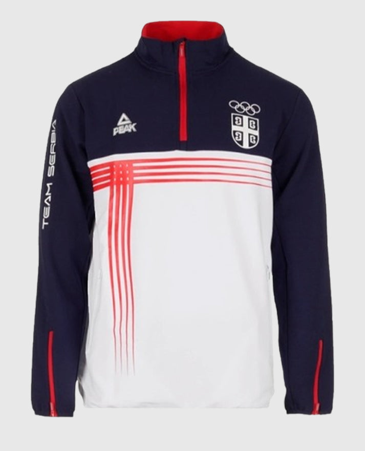 Paris Olympics Novak Djokovic Team Serbia Blue Jacket