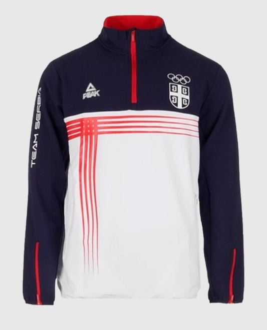 Paris Olympics Novak Djokovic Team Serbia Blue Jacket
