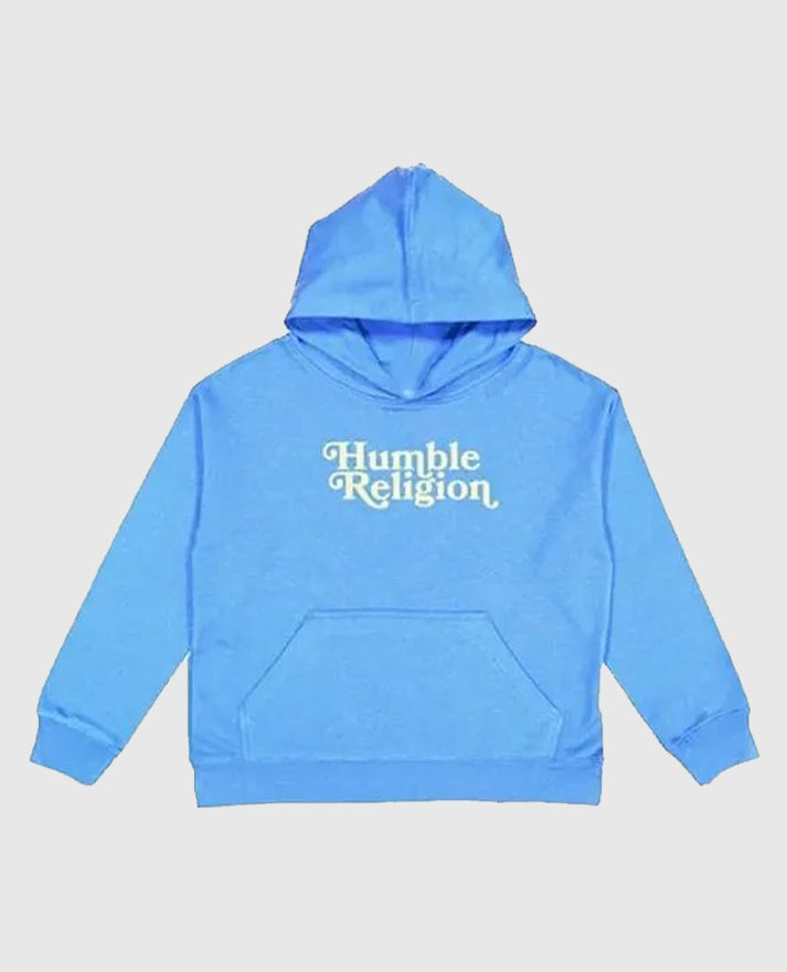 Pullover Humble Religion Blue Hoodie