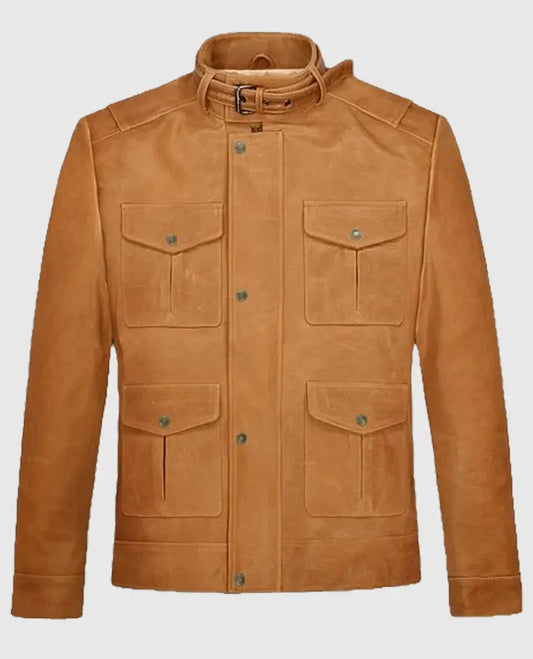 Rafael Nadal Brown Leather Jacket
