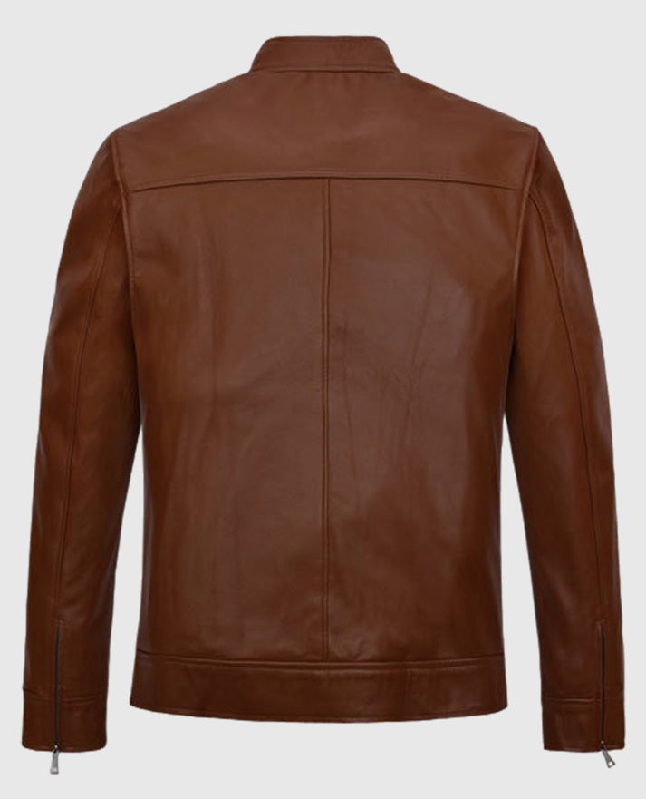 Red Hood Jason Todd Brown Sheepskin Leather Jacket