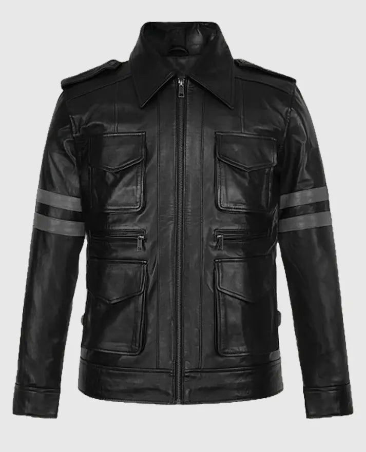 Resident Evil 6 Leon Kennedy Leather Trucker Jacket