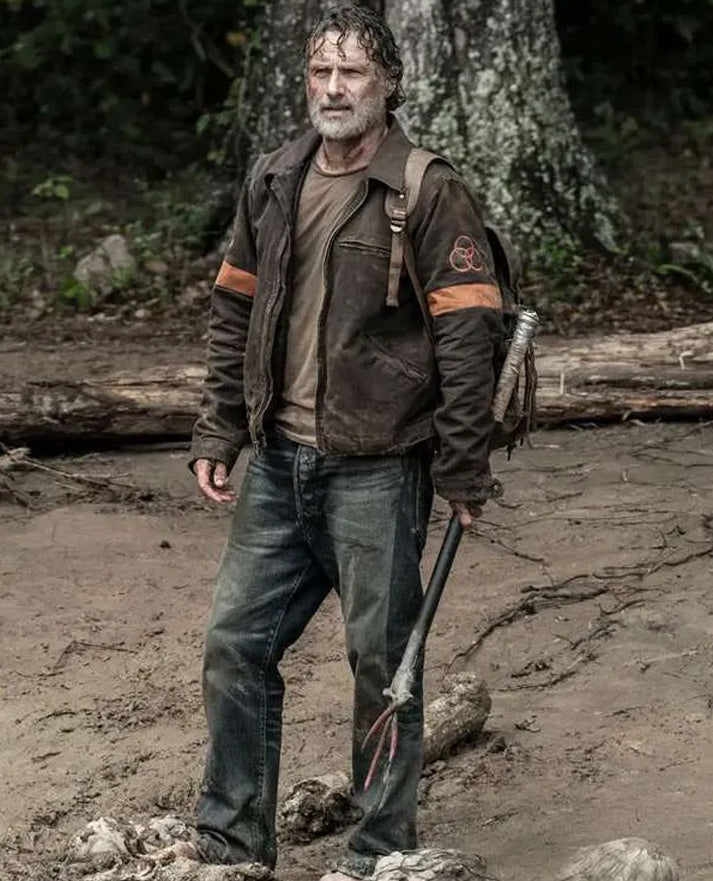Rick Grimes TWD One Who Lives Brown Jacket