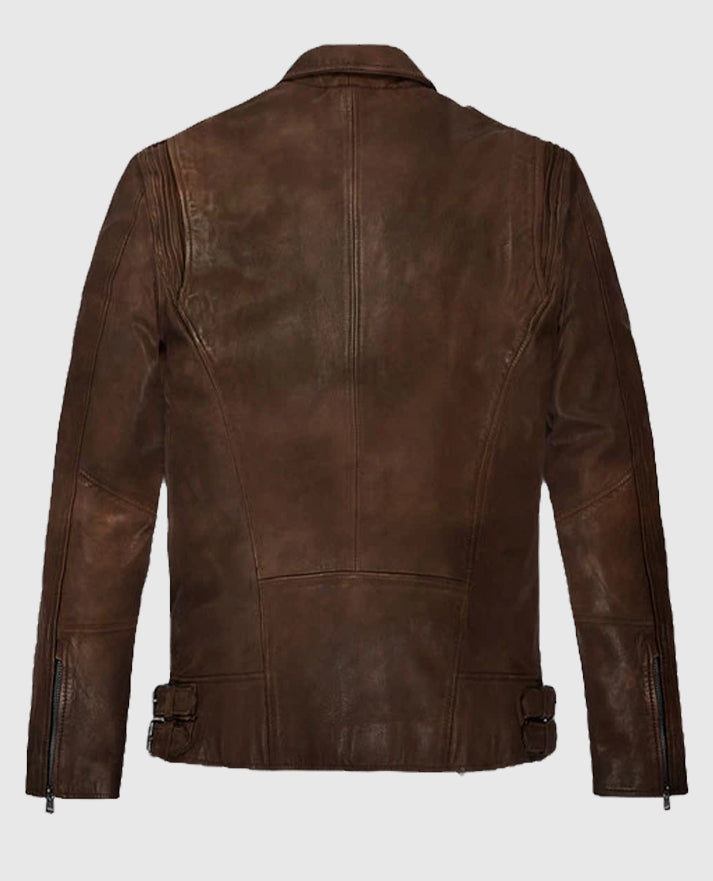 Rider Spanish Brown Falcon Leather Jacket for Men