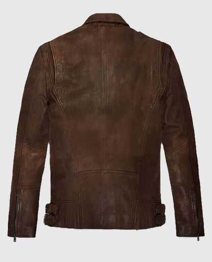 Rider Spanish Brown Falcon Leather Jacket for Men