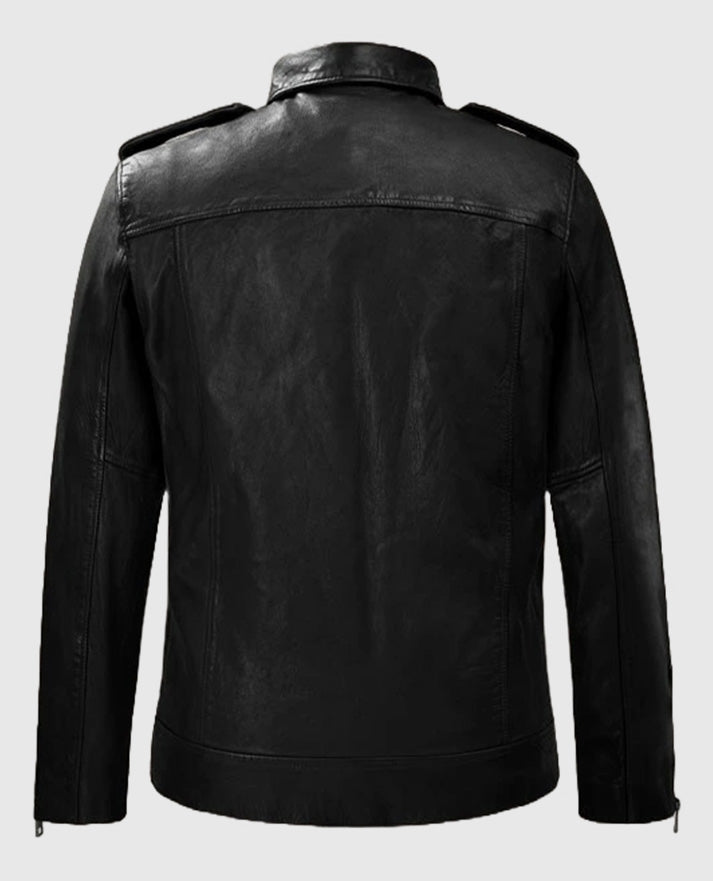 Riding Black Rutland Leather Jacket for Men
