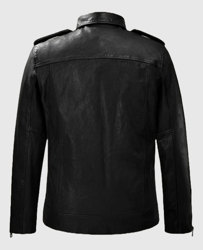 Riding Black Rutland Leather Jacket for Men