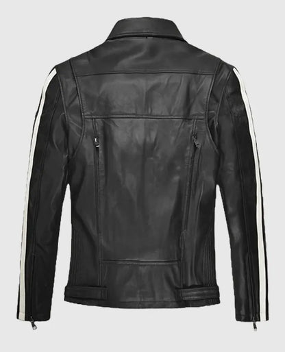 Robert Pattinson Black Sheepskin Leather Jacket
