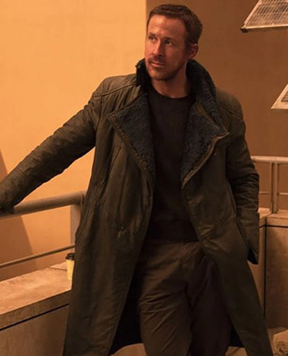 Ryan Gosling Blade Runner 2049 Brown Leather Long Coat