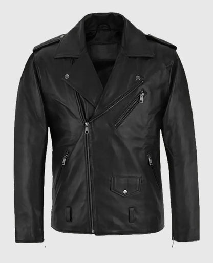 Ryan Gosling Song To Song Black Leather Jacket