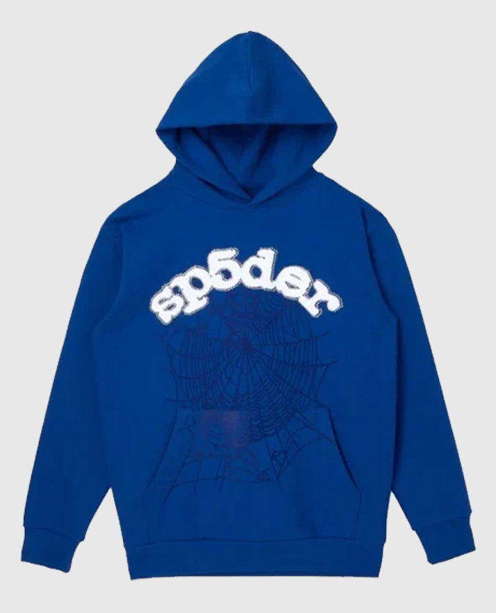 SP5DER Web Suit Hoodie Rhinestone