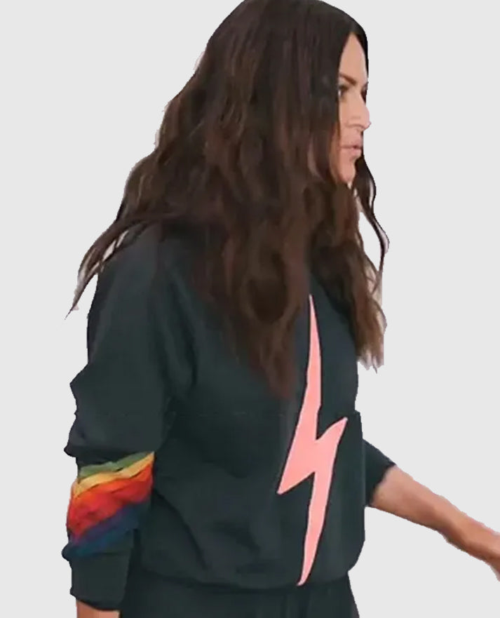 Real Housewives Lisa's Navy Lightning Bolt Sweatshirt