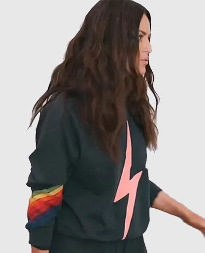 Real Housewives Lisa's Navy Lightning Bolt Sweatshirt