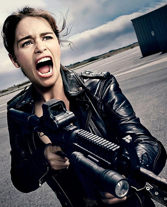 Terminator Genisys Sarah Connor Leather Jacket
