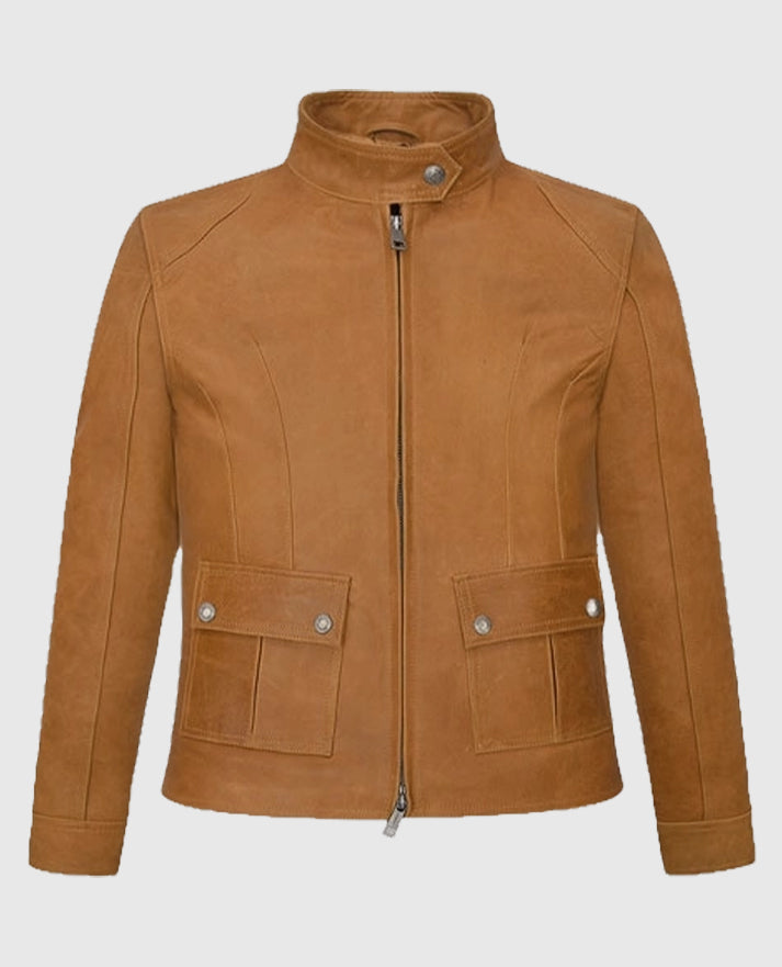 Scarlett Johansson The Avengers Sheepskin Leather Jacket