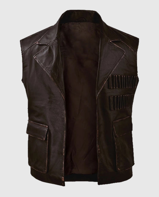 Sean Connery The League of Extraordinary Gentlemen Brown Leather Vest