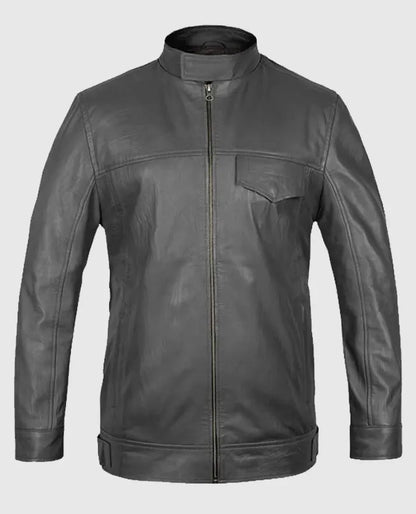 Shia LaBeouf Transformers 3 Grey Leather Jacket