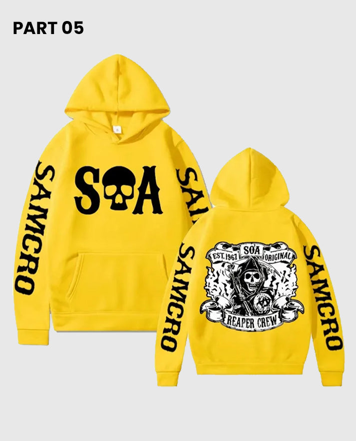 Sons of Anarchy SAMCRO Yellow Hoodie