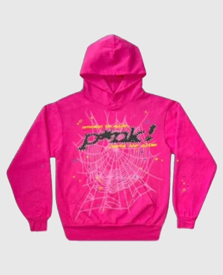 Sp5der P*nk Hoodie | Pink Sp5der Hoodie