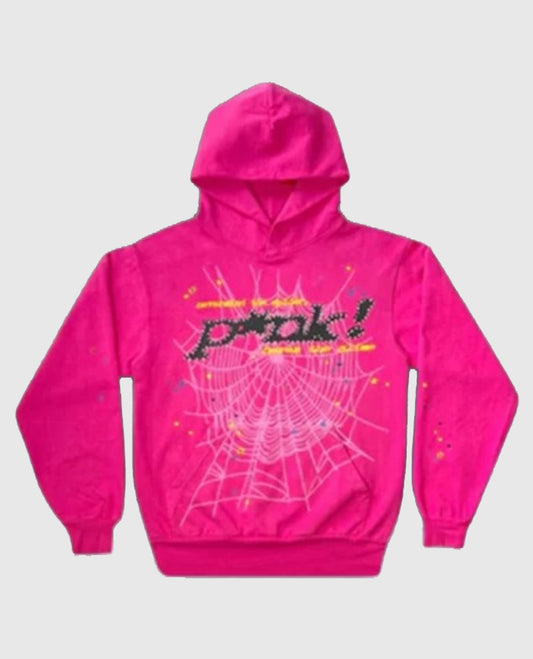 Sp5der P*nk Hoodie | Pink Sp5der Hoodie