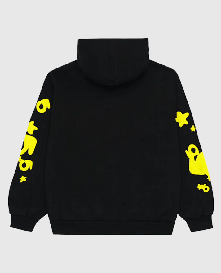 Sp5der Beluga Black Fleece Hoodie