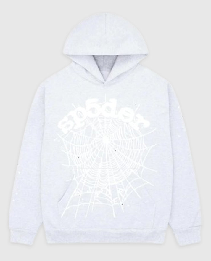 Sp5der OG Web White Hoodie