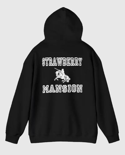 Strawberry Mansion Black Pullover Hoodie