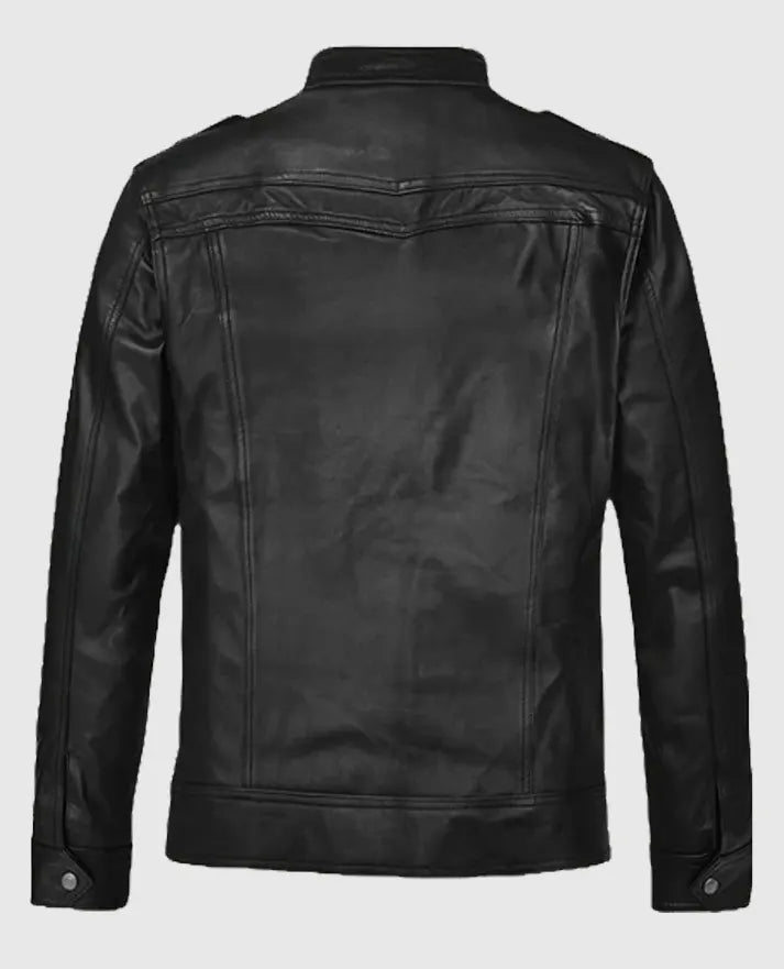 Street Style Leather Jacket For Men