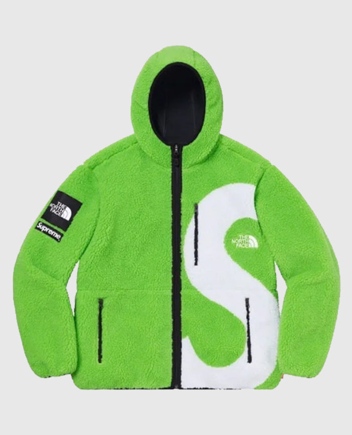 Supreme The North Face S Logo Fleece Green Jacket
