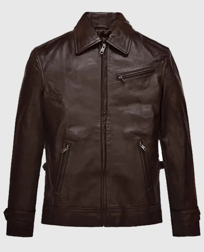 Taylor Lautner The Twilight Saga Brown Leather Jacket