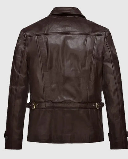 Taylor Lautner The Twilight Saga Leather Brown Jacket