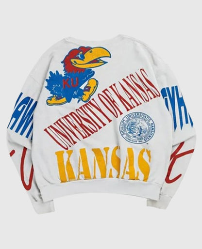 Taylor Swift KU White Sweatshirt