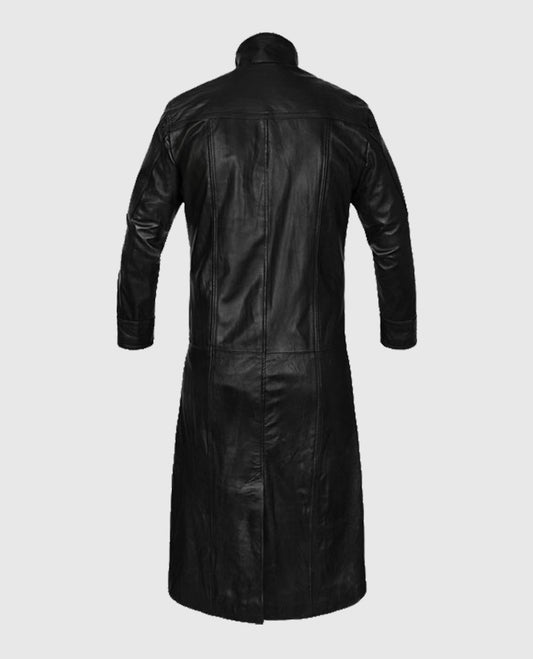 The Avengers Nick Fury Black Leather Trench Coat