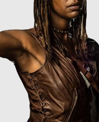 The Walking Dead Michonne Leather Vest