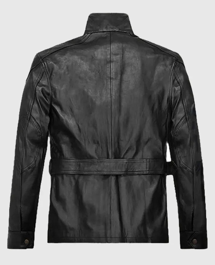 Tom Hardy The Dark Knight Rises Bane Black Leather Jacket