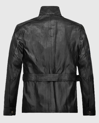 Tom Hardy The Dark Knight Rises Bane Black Leather Jacket