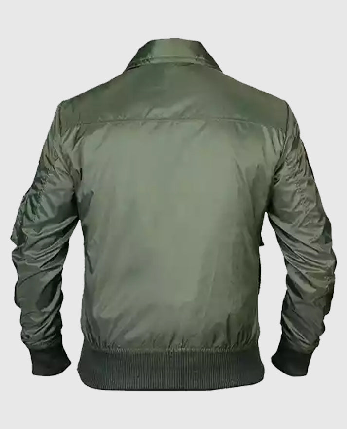 Top G-1 Flight Bomber Gun Mave-rick Green Jacket