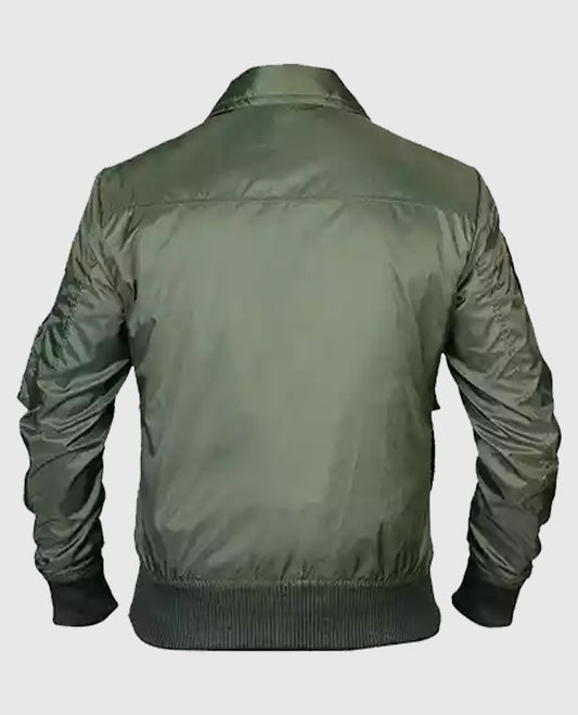 Top G-1 Flight Bomber Gun Mave-rick Green Jacket