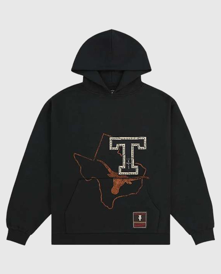 Travis Scott University Of Texas Black Hoodie