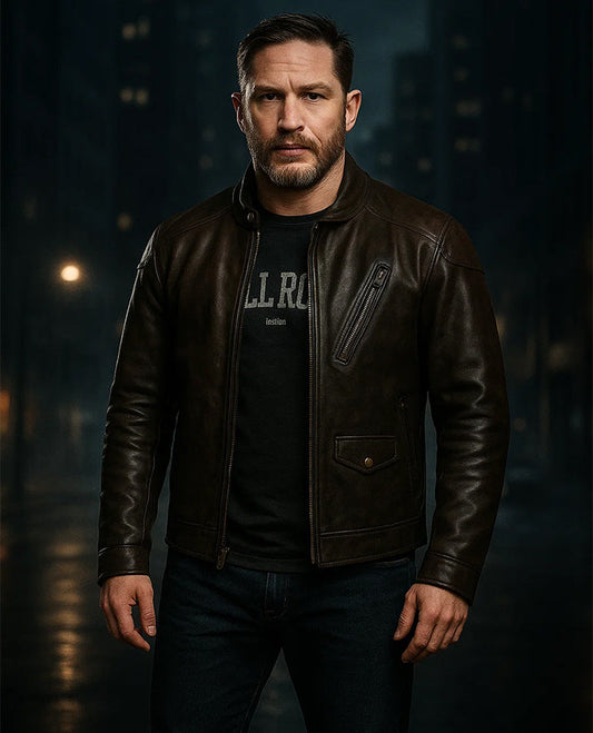 Venom Eddie Brock Tom Hardy Leather Jacket