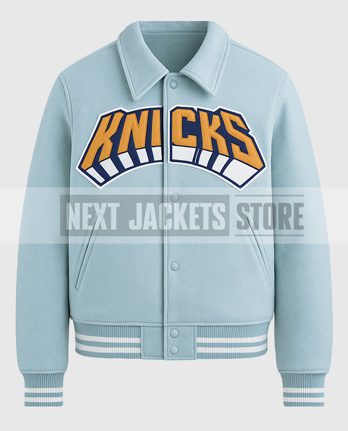 Victor Cruz Knicks Blue Jacket