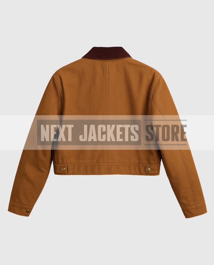 Vintage Carhartt x NY Yankees Brown Crop Jacket